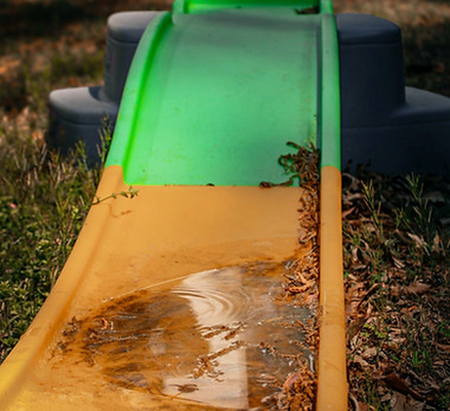 Standing water where mosquitoes breed, the target of In2Care traps
